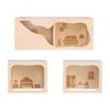 Wooden Hamster House Hide Supplies Cage Decor Cage Accessories Small Animals Pets Tunnel for Rat Hamster Mouse Gerbils Lemmings