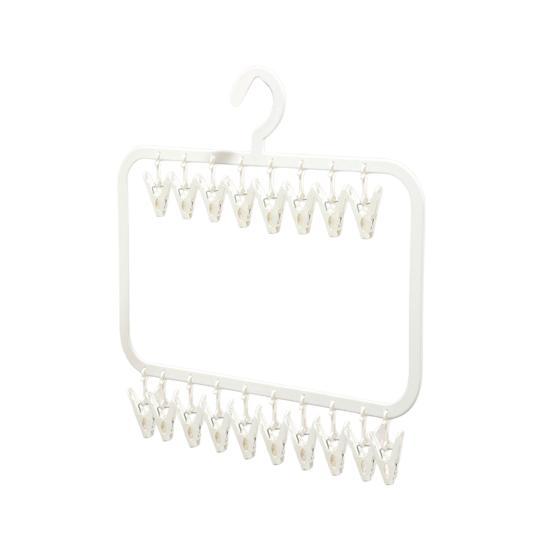 

Сушилка для носков с ветрозащитными прищепками, прочная, с высокой грузоподъемностью, портативная, компактная, вешалка-крючок для носков и нижнего белья 18pcs