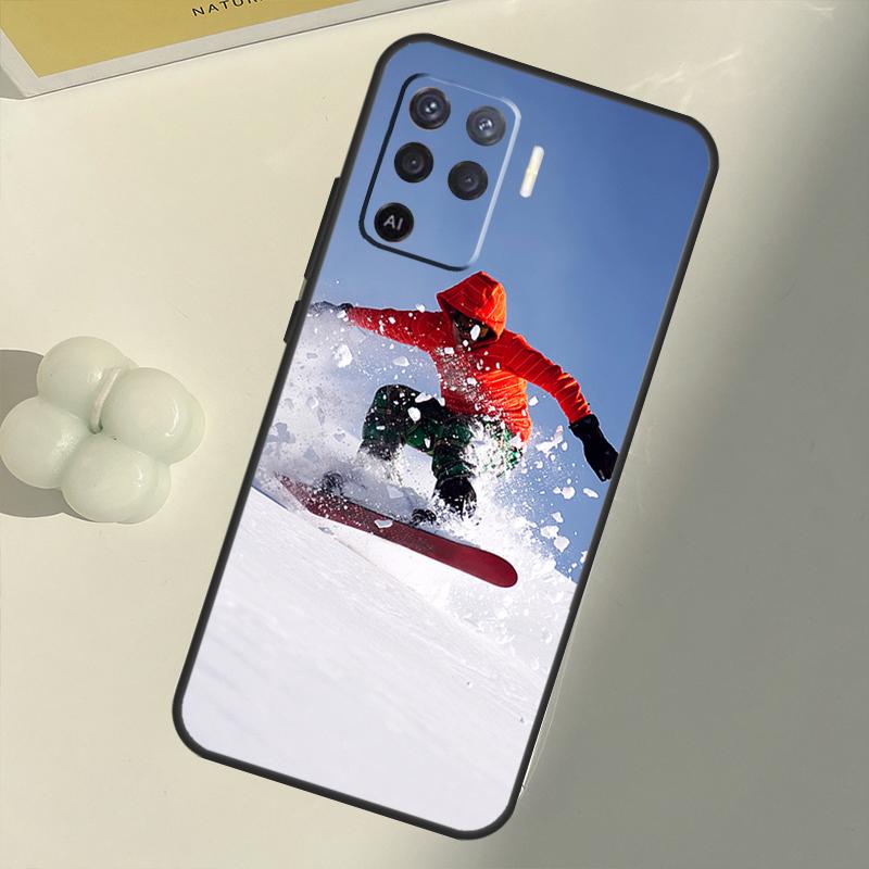 Sports Snowboarding Case For OPPO A15 A74 A54 A94 A52 A72 A31 A53 A53S A5 A9 2020 A3S A5S A83 A91 A93 Cover