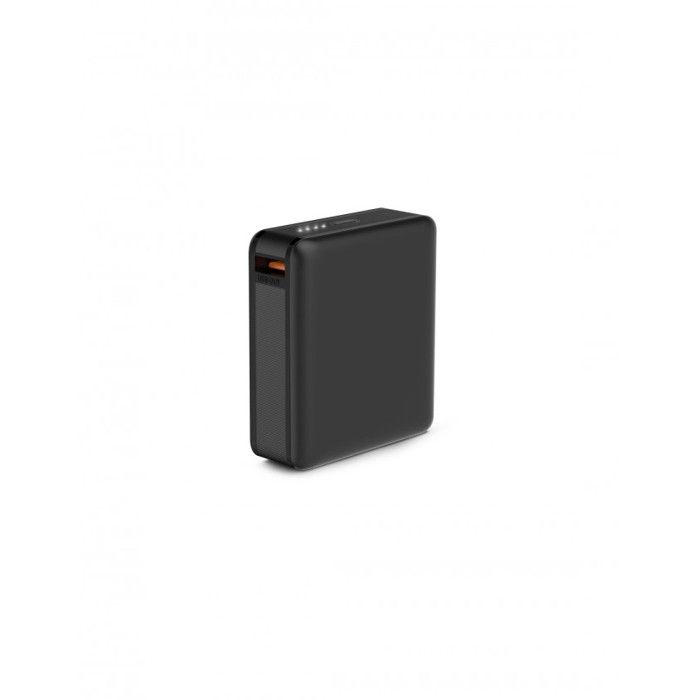 Powerbank Ksix Mini Lithium Polymère 10 000 mAh 10 W Câble USB-A vers USB-C Inclus Charge simultanée Noir (Nano, 10 000 mAh)