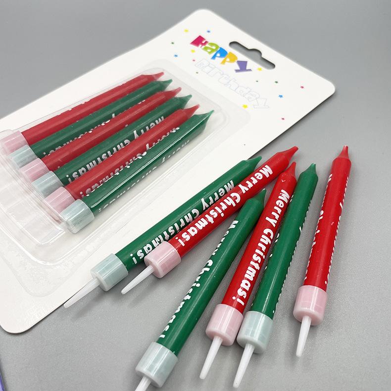 Creative Cake Decoration Birthday Candle Merry Christmas Merry Christmas Letter Christmas Candle