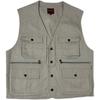 Japanese Single Men's Spring and Autumn Pure Cotton Multi-Pocket Workwear Vest American Casual Retro Couple Functional Matching Vest