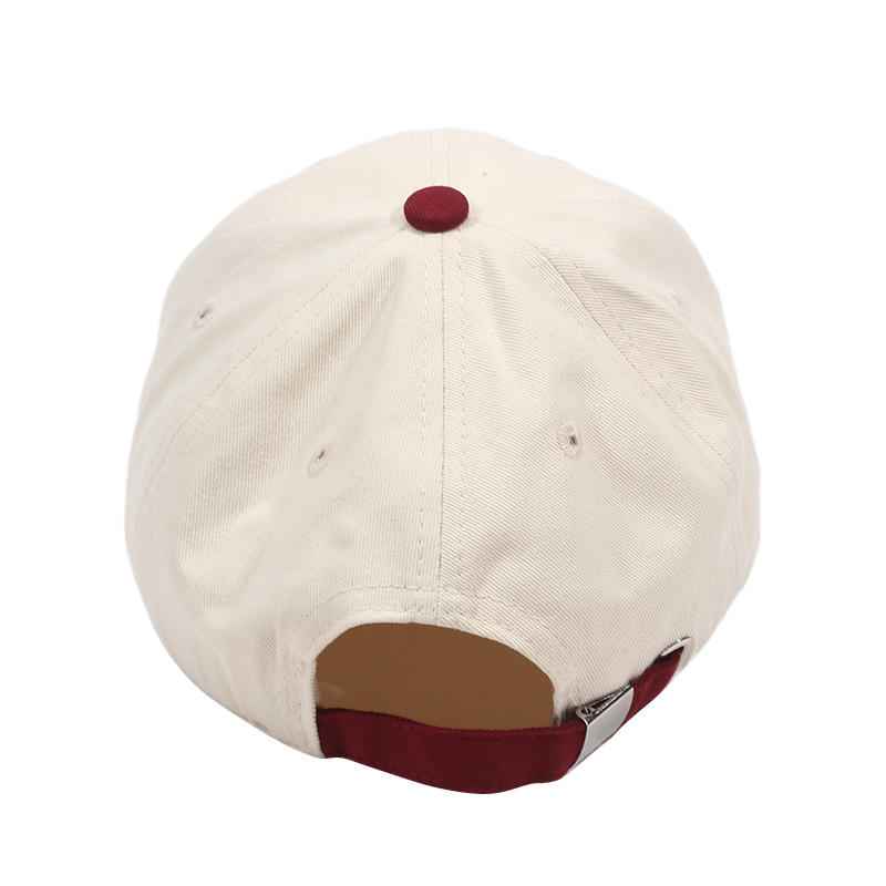 Fashion Korean Style Letter Embroidered Baseball Cap Unisex Street Casual Color Blocking Peaked Cap