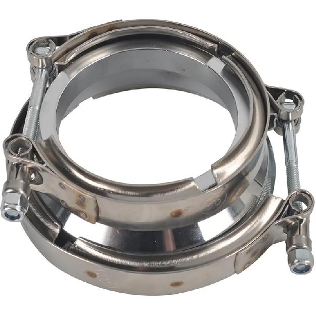 T304 Stainless Steel 3.0" ID To 4.0" ID Exhaust V-Band W/Clamps 3.0 Adapter Flange Reducer
