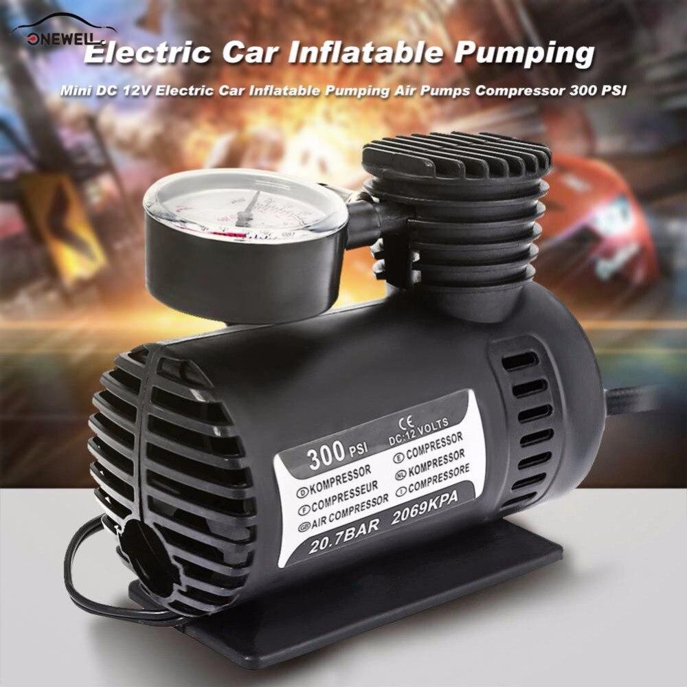 DC 12V Car Air Compressor Portable Tires Inflatable Pump Accessories Tire Tyre Inflator Electric Auto on Car Air Compressor