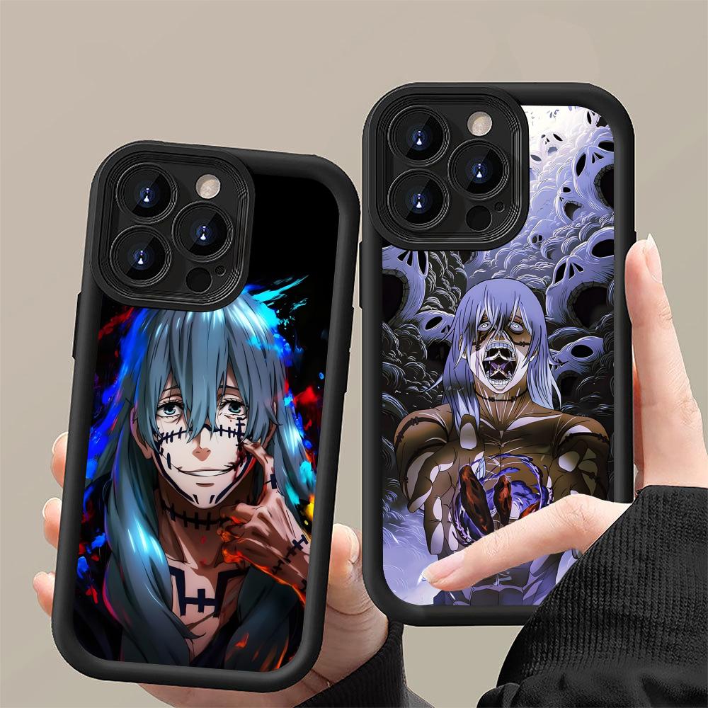 JJK Mahito Phone Case for iPhone 17 16 15 14 13 12 11 Air Pro Max Plus Black Soft TPU Shockproof Cover