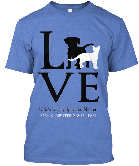 

Spay and Neuter Saves Lives T-Shirt Made in the USA Size S to 5XL S