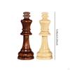 32Pcs Wooden Chess Pieces Game Pawns Beginners Brain Teaser Board Games Figures Wood