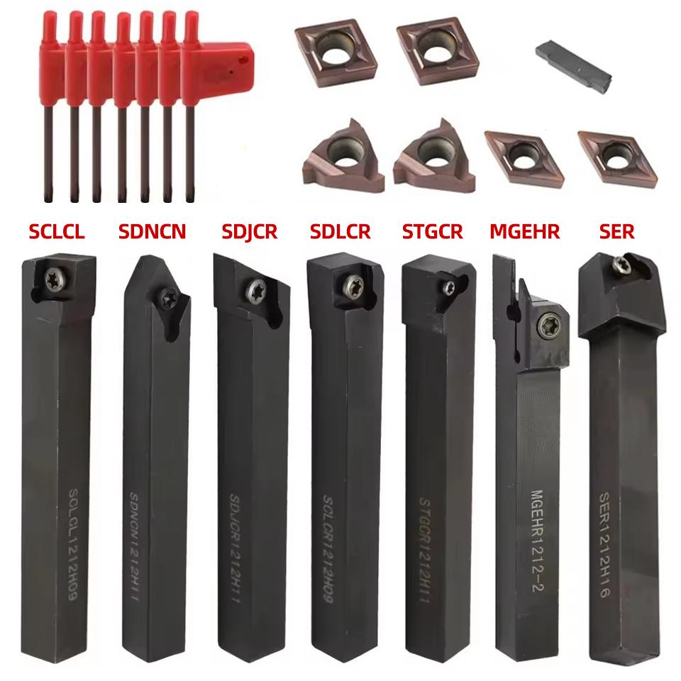 10mm 12mm 16mm Coadă Portsculă de Strung pentru Strungire Bară de Alezare Sculă de Strung Cuțit de Strung CNC Metal Strungire Suporturi Tijă și Plăcuțe