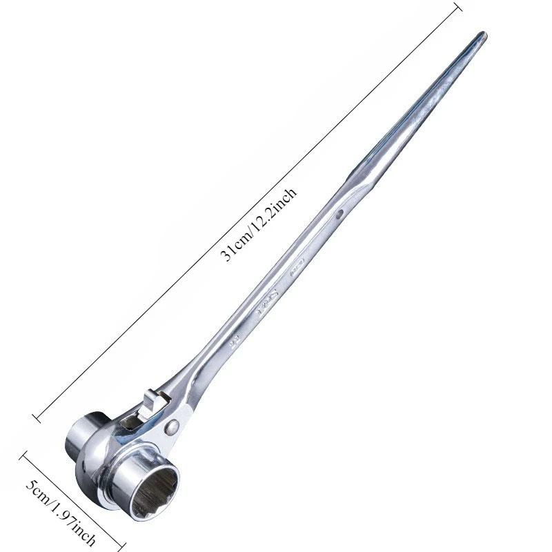 1pcs Wrench Ratchet Multi-functional Bi-directional Ratchet Wrench with Pointed Tail Repair Tools Suitable for Architects Tools