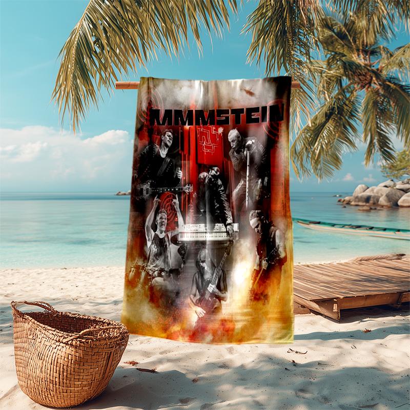 Till Lindemann, Lead Singer of the German Heavy Metal Rock Band Rammstein, Outdoor Camping Vacation Swimming Beach Scarf Decorative Blanket F16