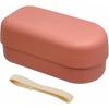 Ippinsha Bento Box, 220ml, Pink, Antibacterial, Dishwasher Safe, Bamboo Base, 70234