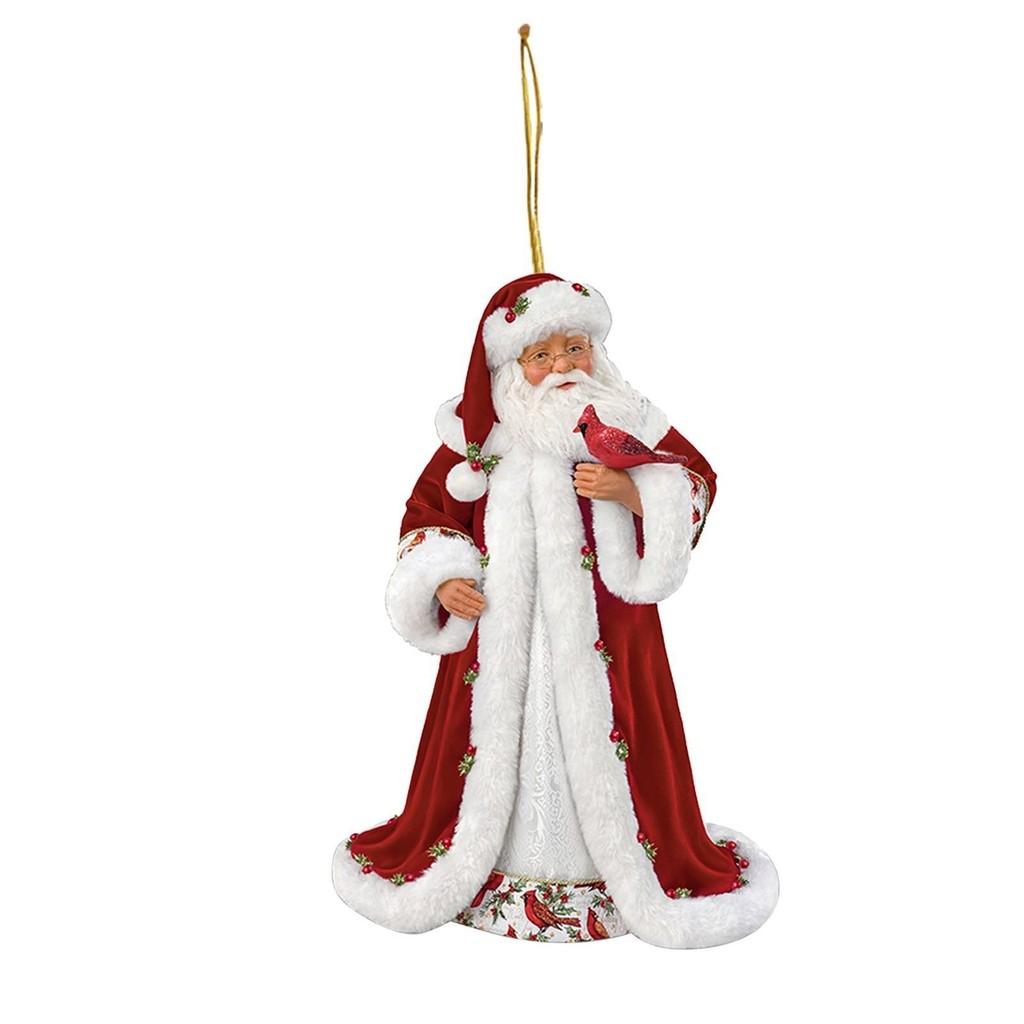 Christmas Cheerful Acrylic Tree Santa Car Charm Whimsical Home And Auto Decoration
