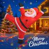 6.23FT With LED Light Xmas Inflatable Santa Claus Climbs Wall Toy Home Decor Ornament Yard Party Supplies Christmas Holiday Gift