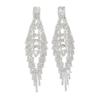 New Trendy Luxury Exquisite Sparkling Diamond Tassel Hollow Earrings, Versatile Accessories, Holiday Gifts for Girls