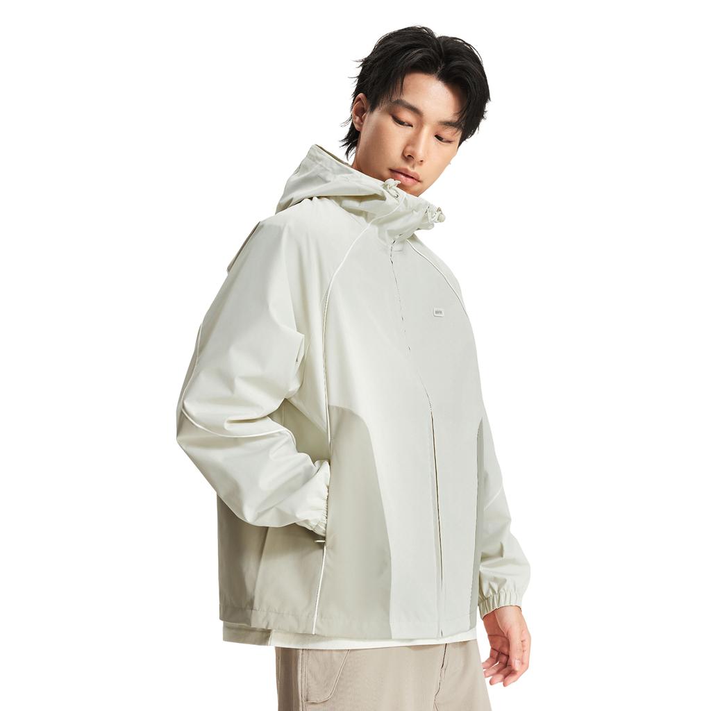 Li Ning Basketball Serie Buchstabe Reißverschluss Kapuzenpullover Vielseitig Sport Windjacke Herren Oberbekleidung AFDW033-1