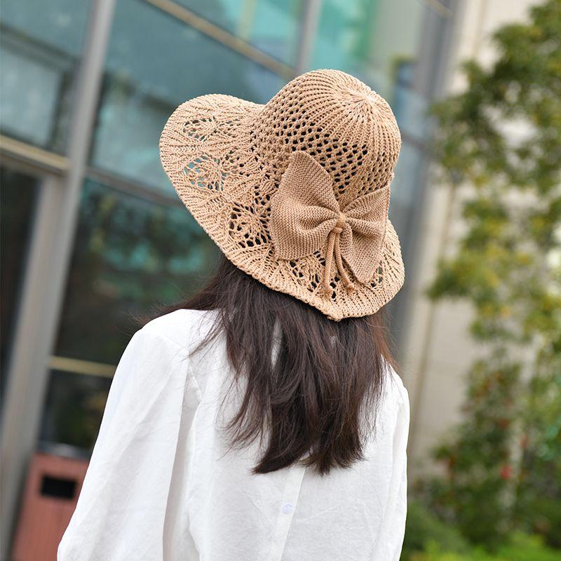 Breathable Sun Protection Fisherman Hat for Women Summer Sun Protection Beach UV Protection Foldable Cool Hat
