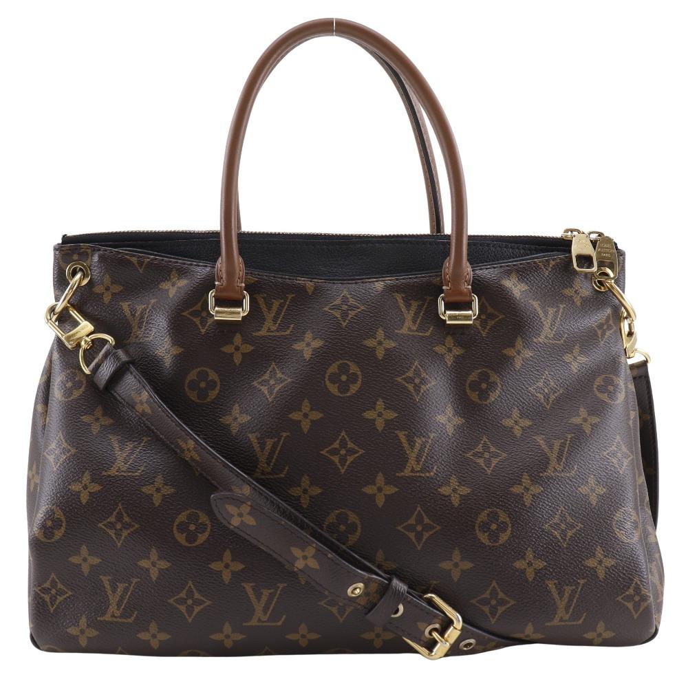 

LOUIS VUITTON Pallas Handbag M41064 2WAYShoulder Noir Brown Monogram canvas Women Used