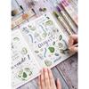 3 stücke Retro farbe Twin Marker Stifte Set Pinsel Zeichnung Feine Liner Tinte Auf Wasserbasis Mischbare Aquarell Kunst Malerei Schule a6133
