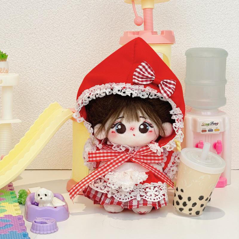 10cm/20cm Baby Doll Cotton Dress Set for Women and Kids - Plush Doll Outfit