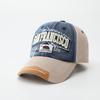 Letter big head circumference baseball cap women's sunshade cap men's soft top sunscreen hat wide brim showing face small hat