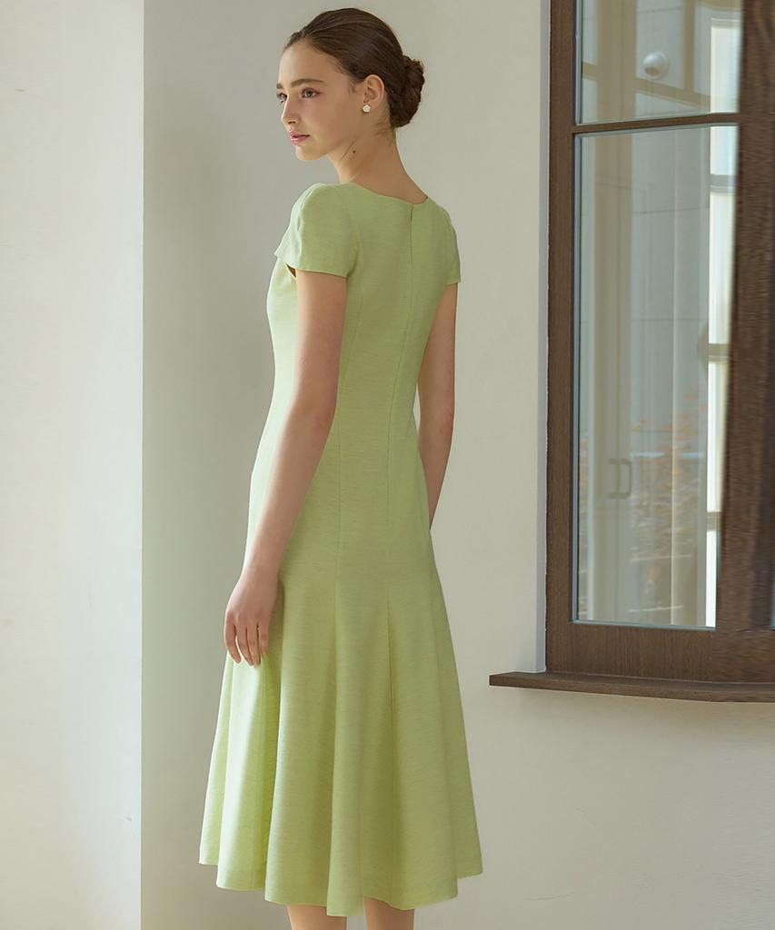 Julie And Kara 25Hs Collar 125 Terroir Line Lumiere Dress Green