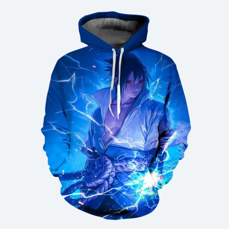 Uzumaki Naruto Boys Girls Hoodie MINISO Men's Hoodie 3D Print Fashion Pullovers Uchiha Sasuke Men's Hoodie Casual Men's Clothing