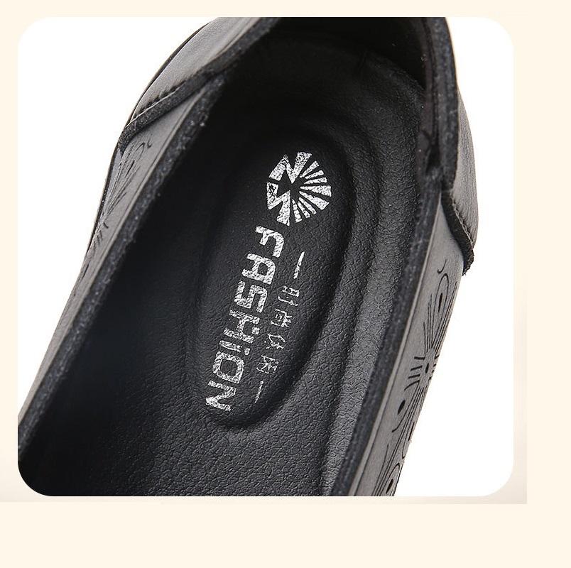 2024 Utskårne Ballerinaer Damesommer Slip-On Loafers Dame Mikrofiber Lær Mokasiner Utsparte Kontorsko Damer Elegante Ballerinaer