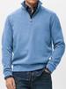 Men's Half Zip Sports Sweatshirt Stand Collar Long Sleeve Casual Pullover Top