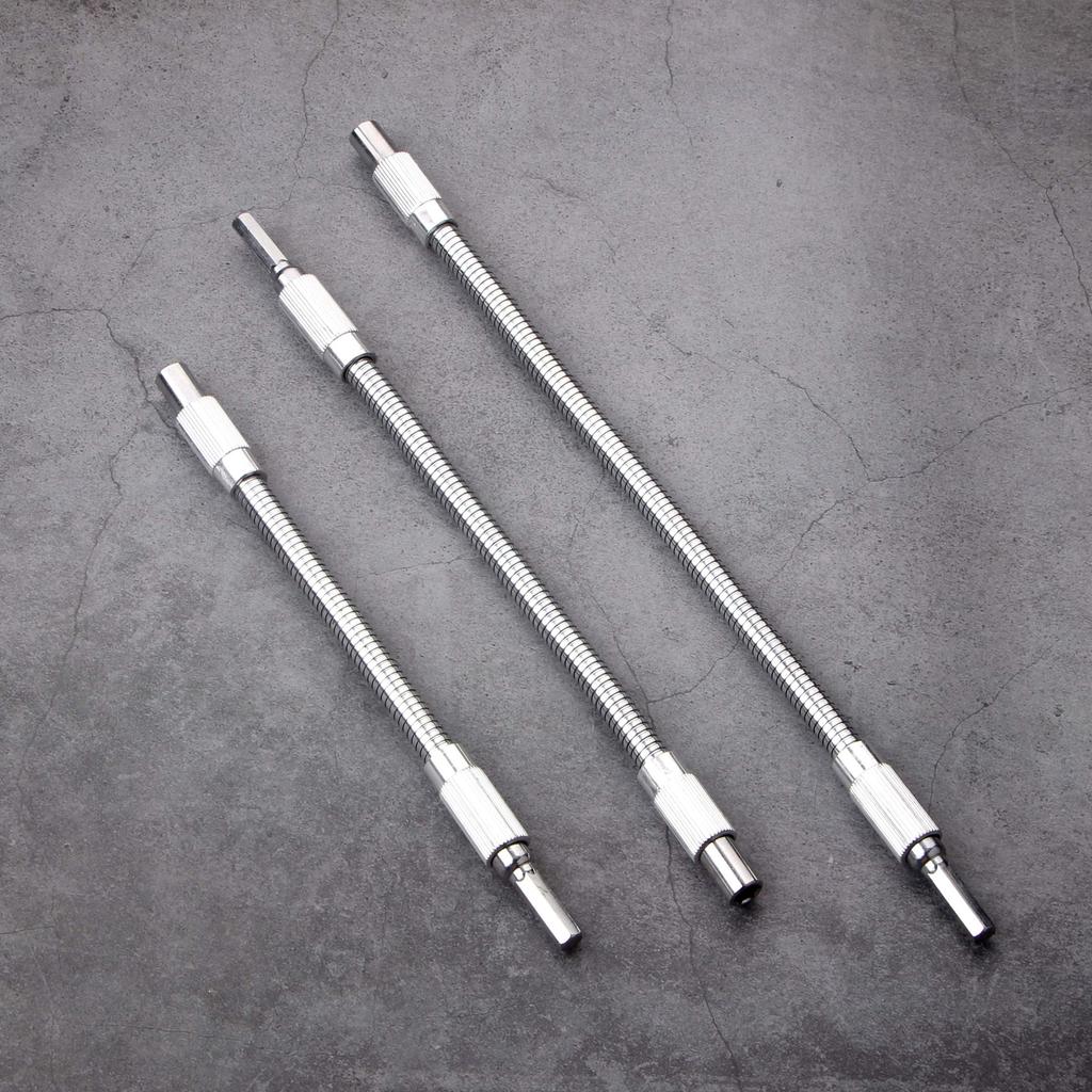 Elektrická vrtačka Šroubovák Flexibilní hřídel Univerzální kovový bit spojovací tyč Víceúhlová pracovní