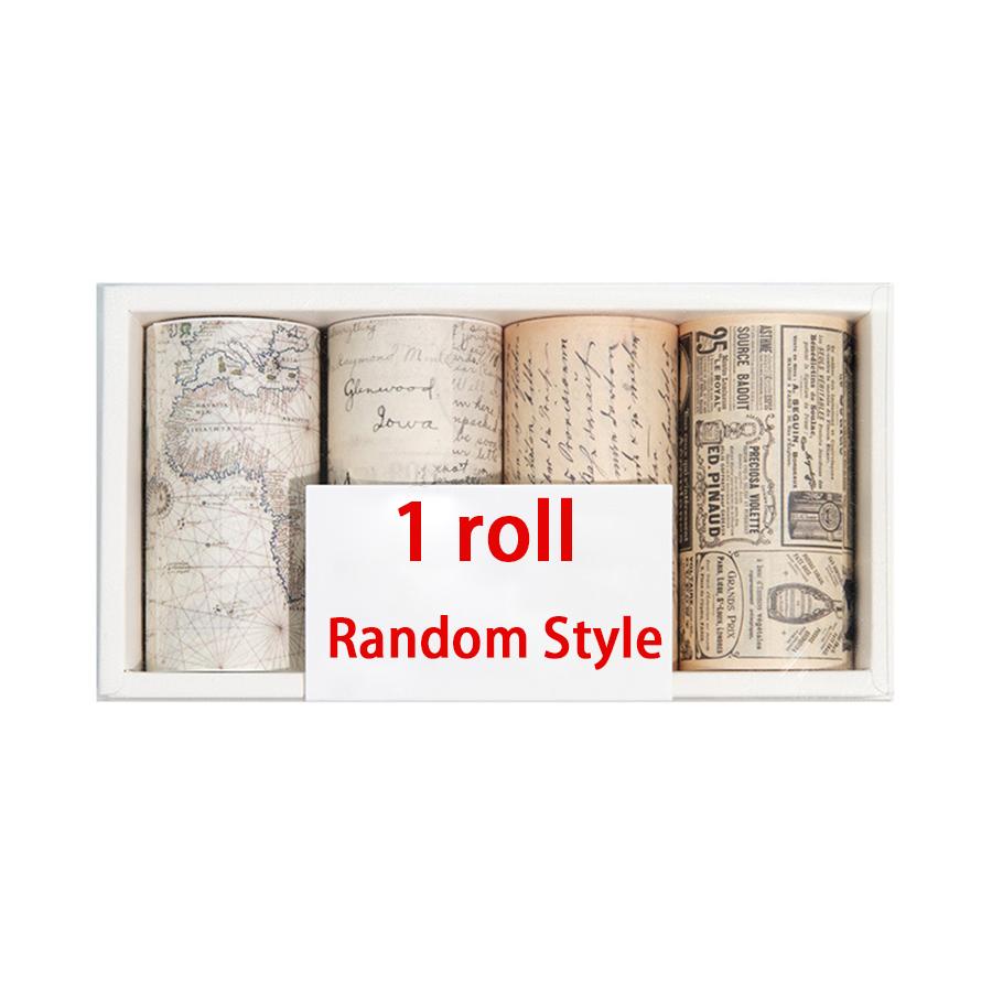 

1/2/4 Rolls Vintage Self-Adhesive Ledger Tape Office Study Supplies Journal Decor Collage DIY Handicrafts Birthday Gift XJM