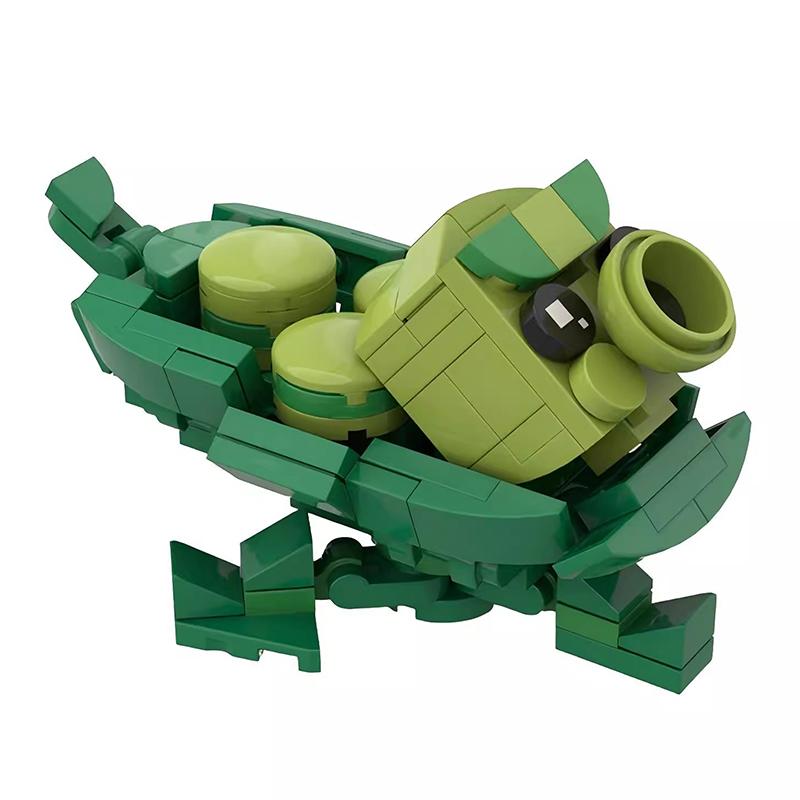 Bricklink MOC Ideen PVZ Spiel Pflanzen und Zombies Kampf Actionfiguren Sets Erbsenschützen Bausteine Kinderspielzeug Halloween Geschenk