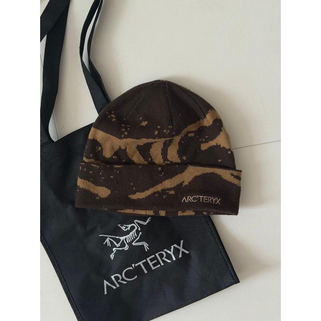 Used ARC TERYX Knit Hat Beanie Brown