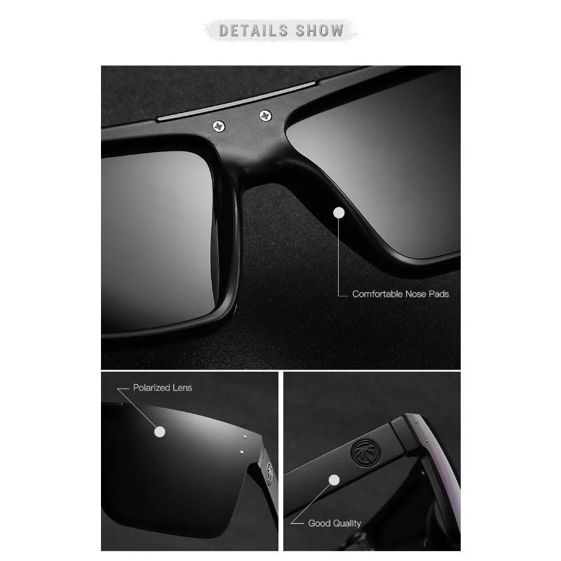 Heat Wave Nejprodávané Čtvercové Jednodílné Brýle pro Muže Ženy Vysoce kvalitní Originální Fólie Outdoorové Sportovní Sluneční Brýle -HW03