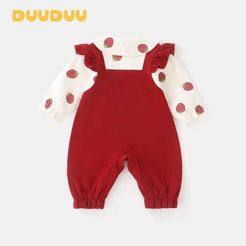 Chinese-Style Baby Girl Dress: Spring/Autumn Newborn Romper for Full Moon and First Birthday Outings.