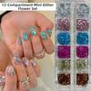 Polka Dot Glitter Nail Accessories Colorful Sequins Nail Decorations  Nail Salon