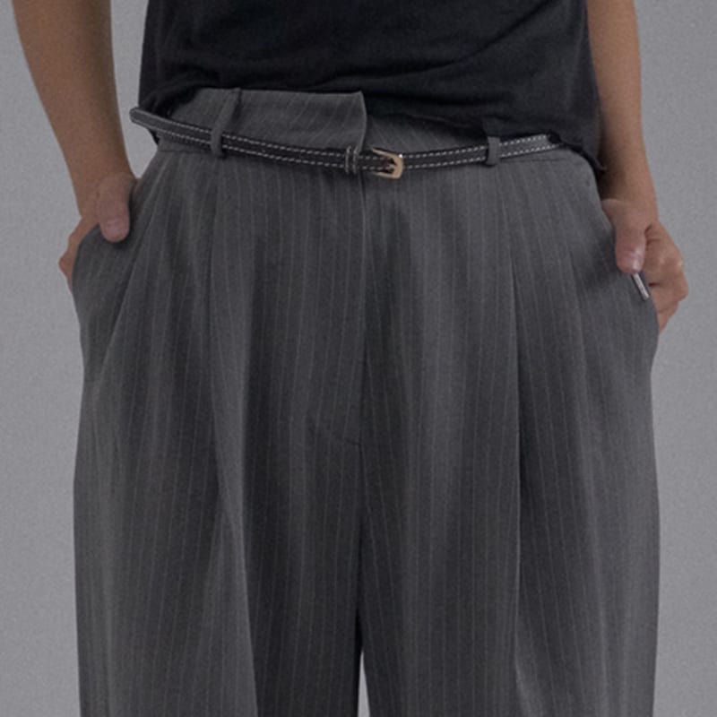 

ИЗВИНИТЕ СЛИШКОМ МНОГО ЛЮБВИ Stitch Узкий коровья кожаный ремень_Черный SINGLE TYPE