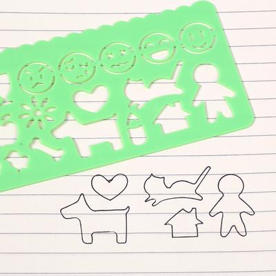 Children DIY Handmade Painting Template Drawing Toys Ruler Art Craft Creative Kids Educational Toy for Girls Boys Gift TMZ