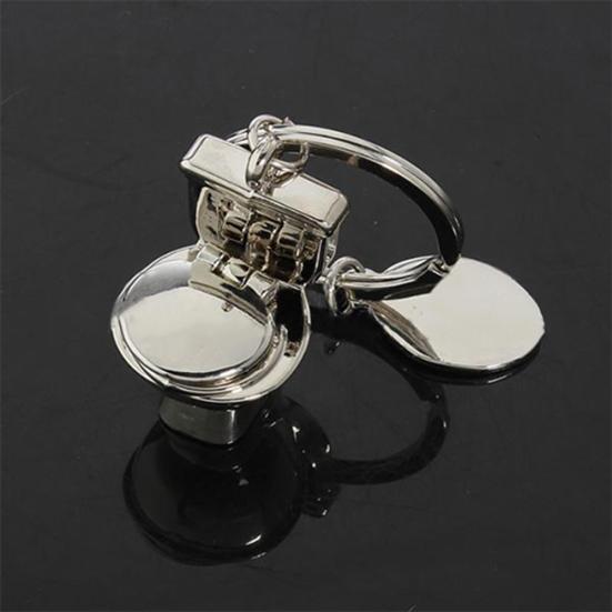 Creative 3D Pendant Toilet Keychain Simulation Mini Keyring Fashion Gift Decor