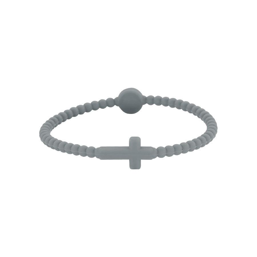 Children's Silicone Cross Thin Macaron Color Wristband Bracelet