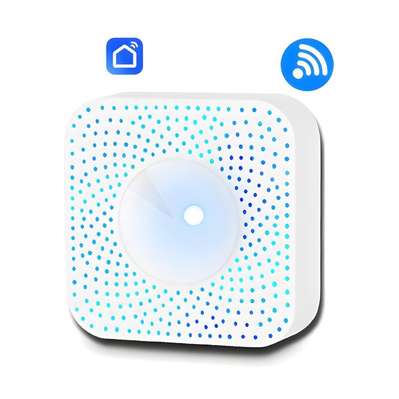 Tuya WIFI 6 In 1 Air Quality Detector PM2.5/Formaldehyde/VOC/CO2/Temperature/Humidity Tester Air Quality Sensor