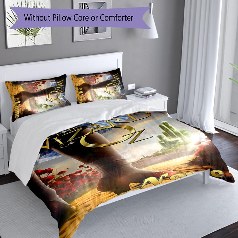 3pcs Custom Name The Wizard of Oz Bedding Set,Includes 1 Duvet Cover and 2 Pillowcases,All-season Bedroom Decor
