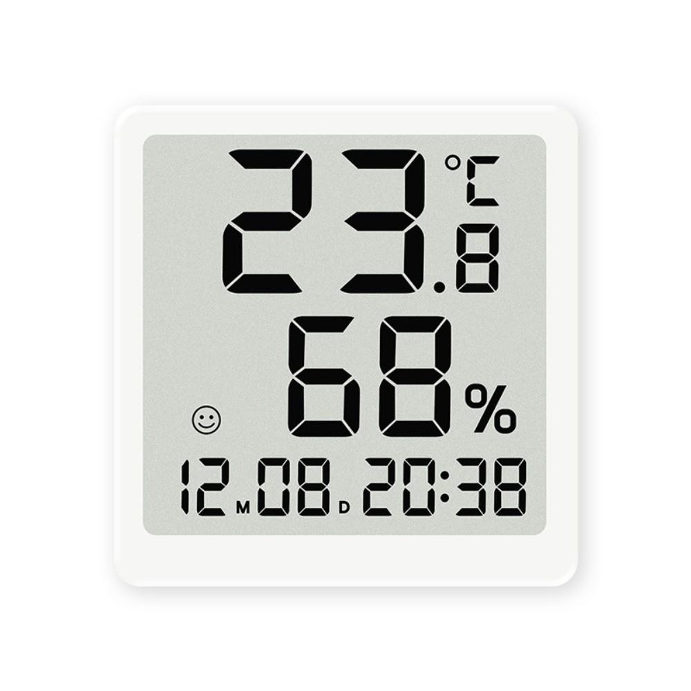 Minimalist Magnetic Digital Clock LED Temperature Display Home Hygrometer Black White Multi-Functional Wall Clock Home Use2