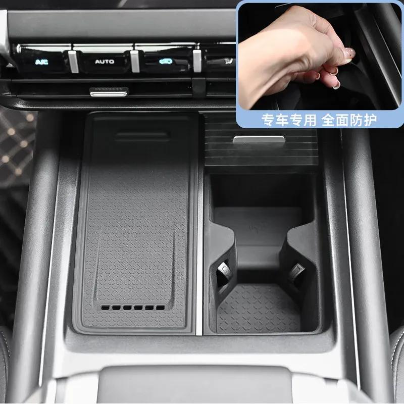 For Changan DEEPAL G318 Dedicated Water Cup Pad Central Control Wireless Charging Pad Silicone Anti Slip Mat Car Accessories