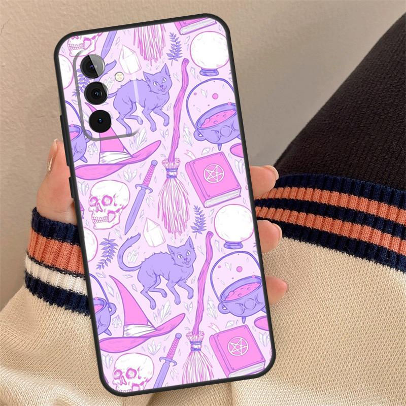 

Чехол Черная кошка-ведьма для Samsung Galaxy A54 A34 A14 A56 A36 A16 A06 A13 A53 A12 A22 A32 A52 A35 A17 A15 A55 Samsung A34 5G