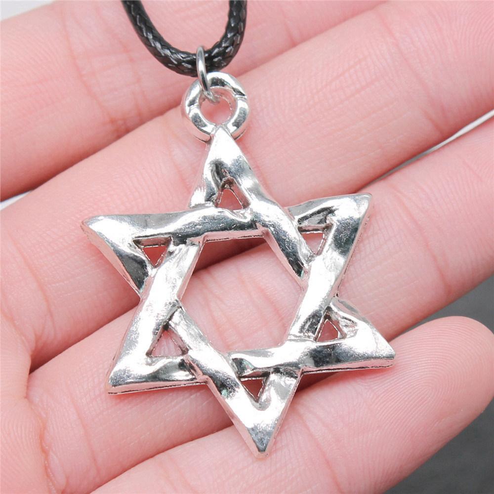 Hexagram Celtic Knot Mystical Amulet Pendant Antique Bronze Metal Couple Choker Necklace Hot Sale