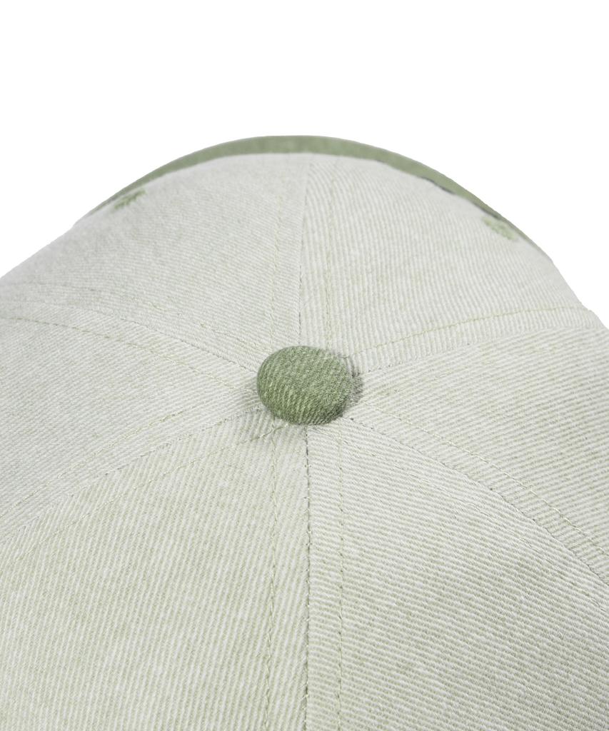 GAINSBORO Lettering Mix Cotton Ball Cap_Beige/Green