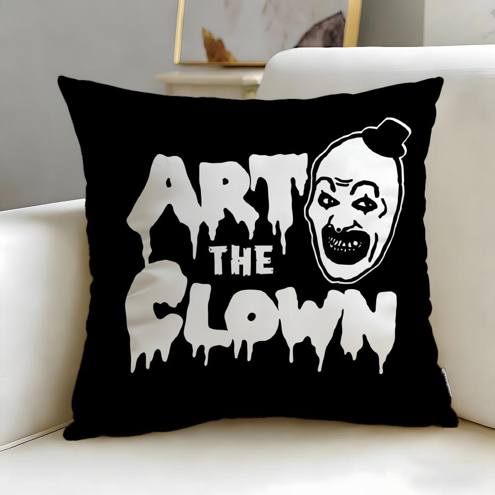 classic movie Terrifier Cushion Cover Soft  EasyWash Pillow Case  Versatile for Couch Bed Travel and Office