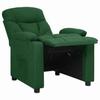Recliner Chair Dark Green Fabric