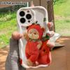 Phone Case: 2D Flat Design Suitable for iPhone 18 17 16 15 14 13 Pro Protective Case, Tomato Bear, Perfect Christmas and Halloween Holiday Gift